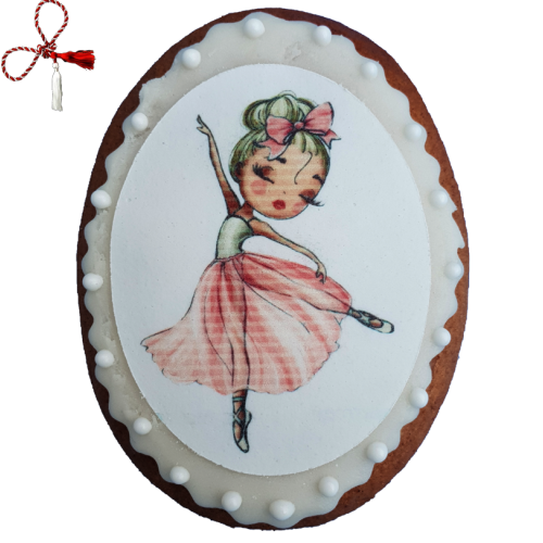 Martisor din turta dulce balerina