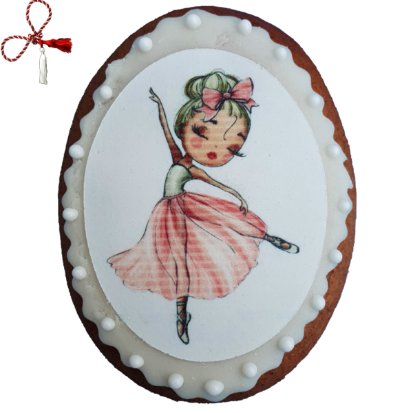 Martisor din turta dulce balerina