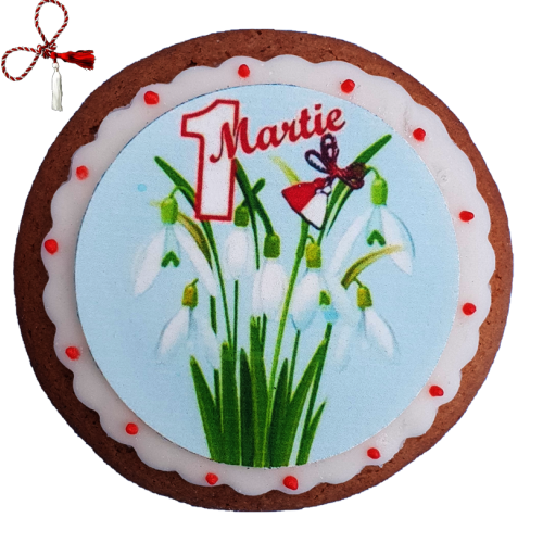 Martisor din turta dulce ghiocei 1 martie